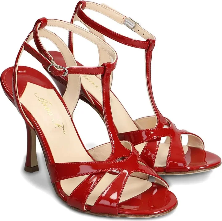 105mm Patent-Finish Sandals - Image 2