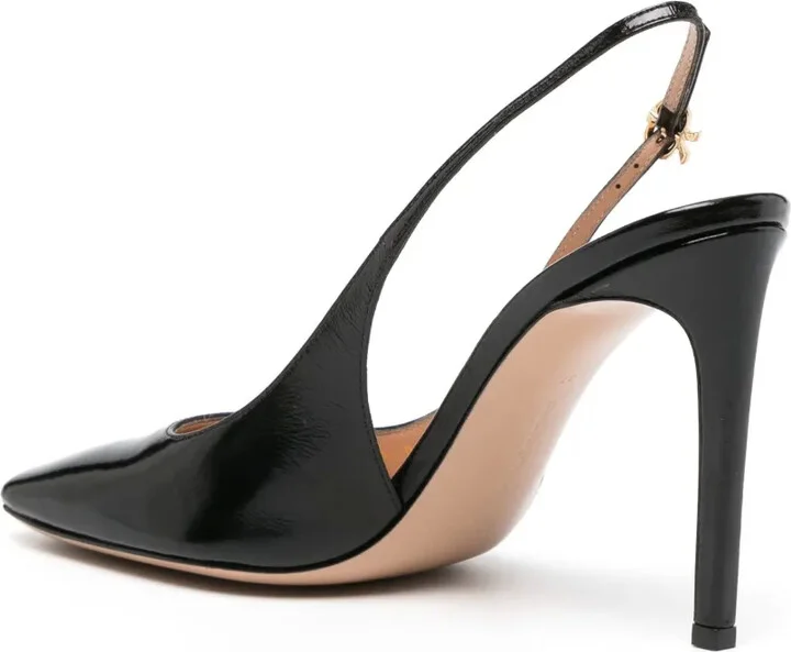 105mm Patent-Finish Slingback Pumps - Image 3