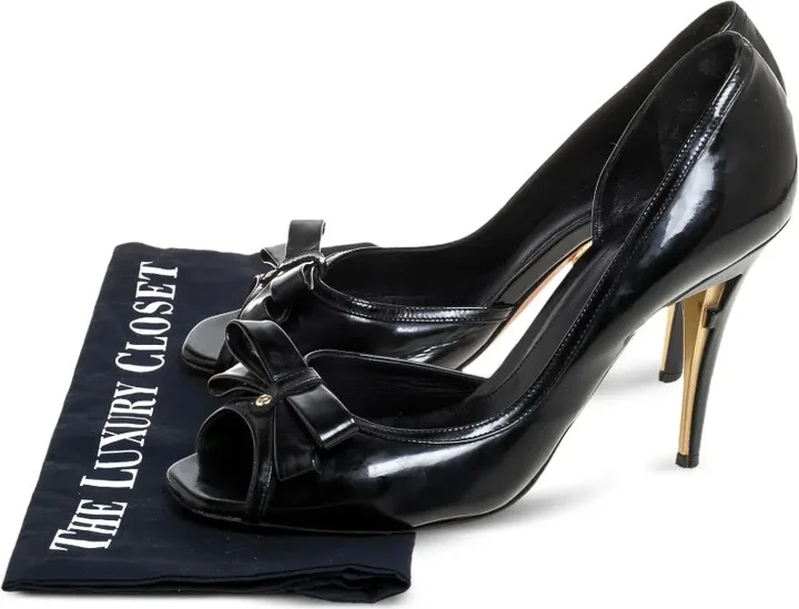 105mm Patent Leather Bow Pumps - Image 5