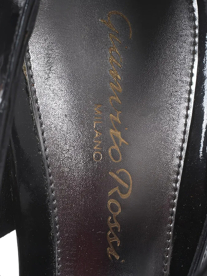 105mm Patent-Leather Cage Sandals - Image 4