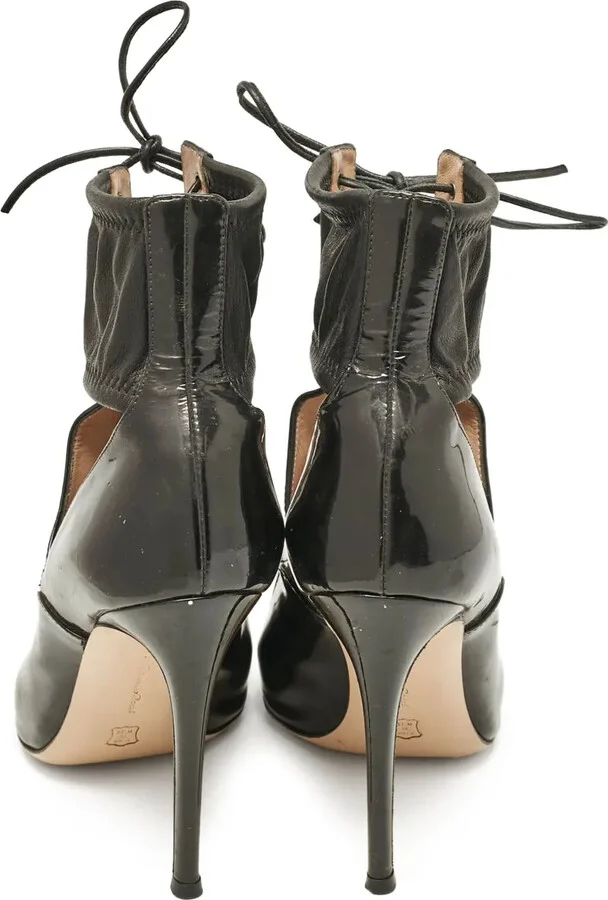 105mm Patent-Leather Lace-Up Boots - Image 3