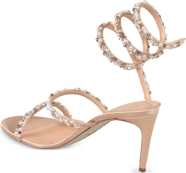 105mm Pearl crystal-embellished sandals - Image 2