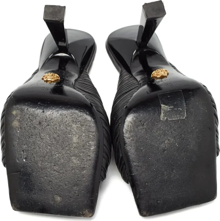 105mm Pleated-Knot Sandals - Image 2