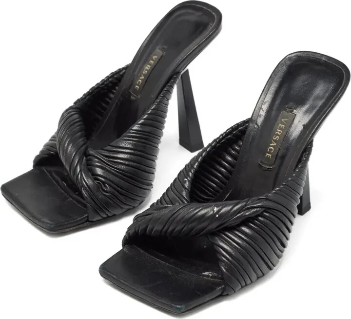 105mm Pleated-Knot Sandals - Image 3
