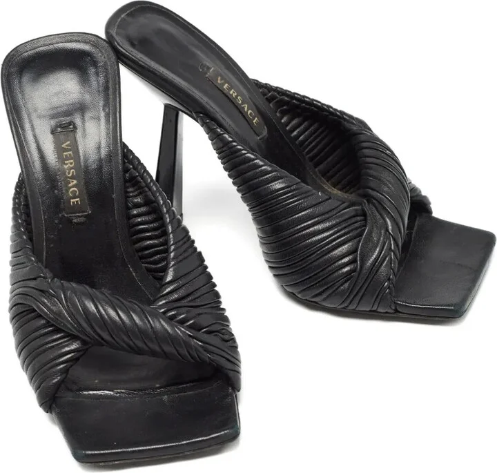 105mm Pleated-Knot Sandals - Image 4