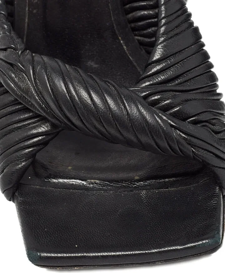 105mm Pleated-Knot Sandals - Image 5