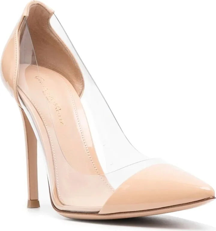 105mm Plexi patent leather pumps - Image 2