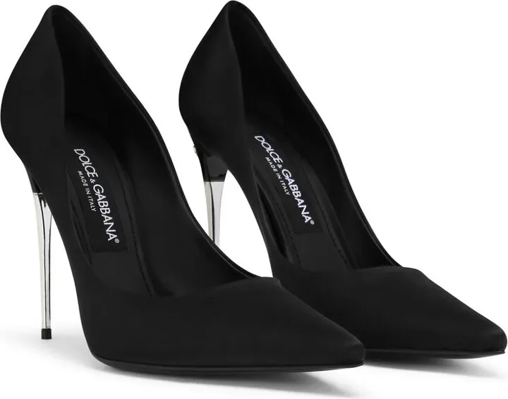 105mm Pointed Leather Pumps - Image 2