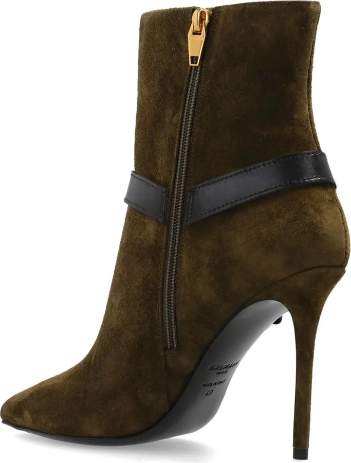 105mm Pointed Suede Ankle Boots - Image 5
