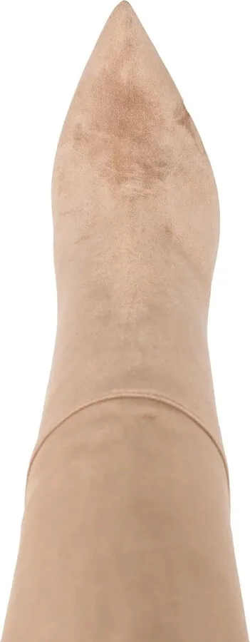 105mm Pointed Suede Boots - Image 4