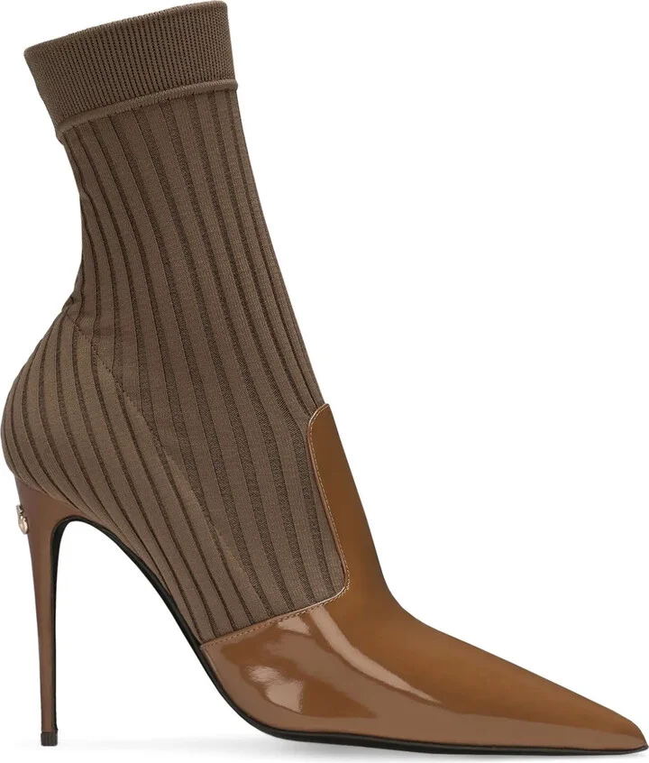 105mm Pointed-Toe Ankle Boots