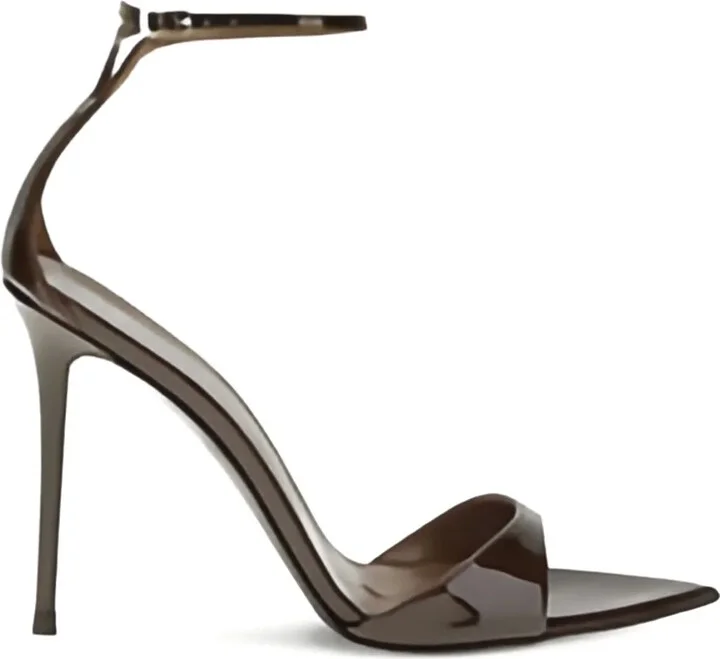 105mm Pointed-Toe Ankle-Strap Sandals