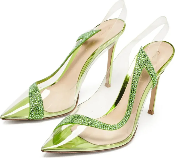 105mm Pointed-Toe Slingback Pumps - Image 2
