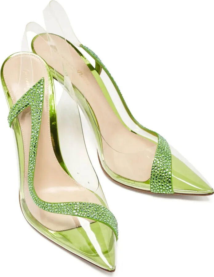 105mm Pointed-Toe Slingback Pumps - Image 5