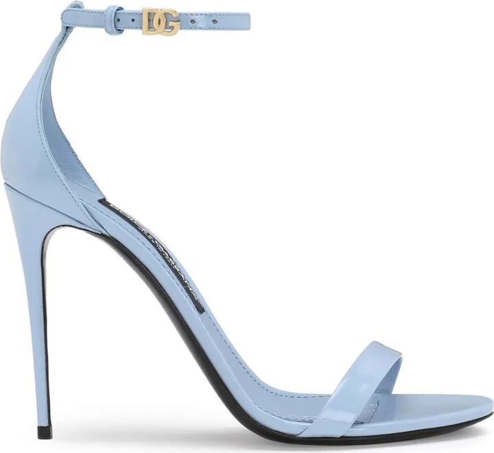 105mm Polished Leather Sandals