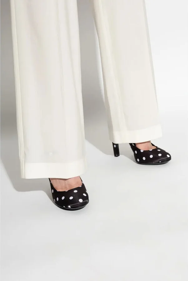 105mm polka-dot print Mary Jane pumps - Image 2