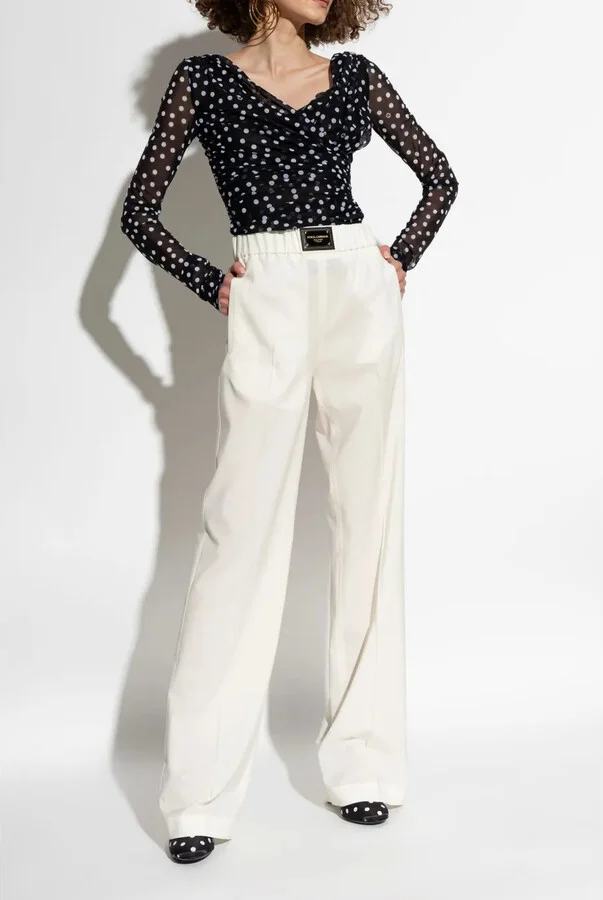 105mm polka-dot print Mary Jane pumps - Image 3
