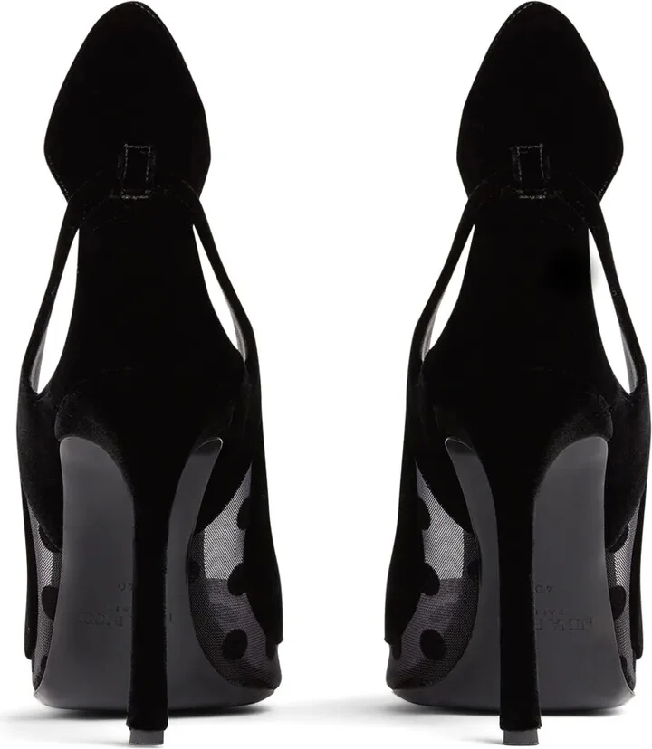 105mm Polka-Dot Tulle Pumps - Image 4