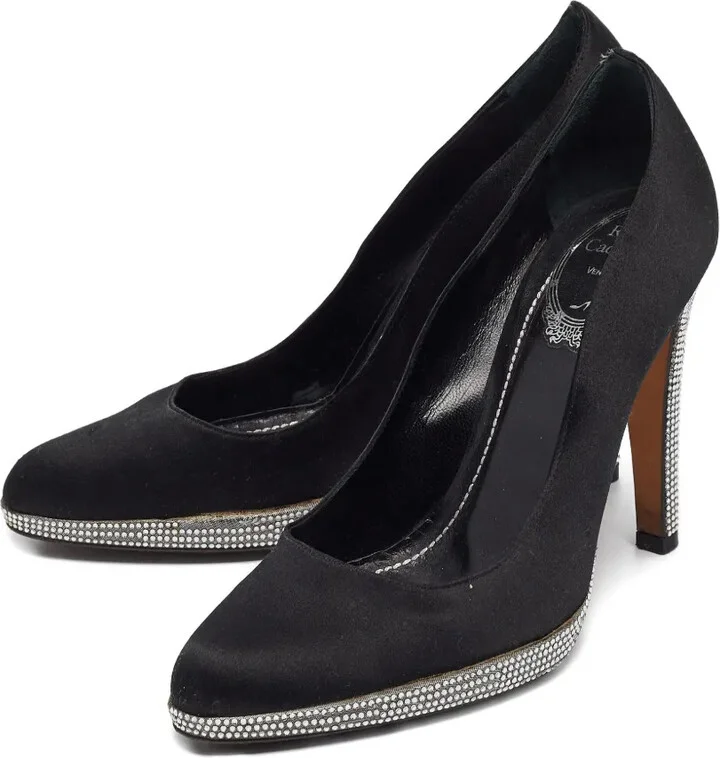 105mm Rhinestone-Embellished Platform Pumps - Image 2