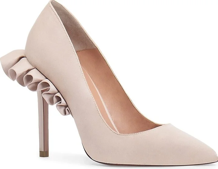 105MM Ruched Satin Pumps - Image 2