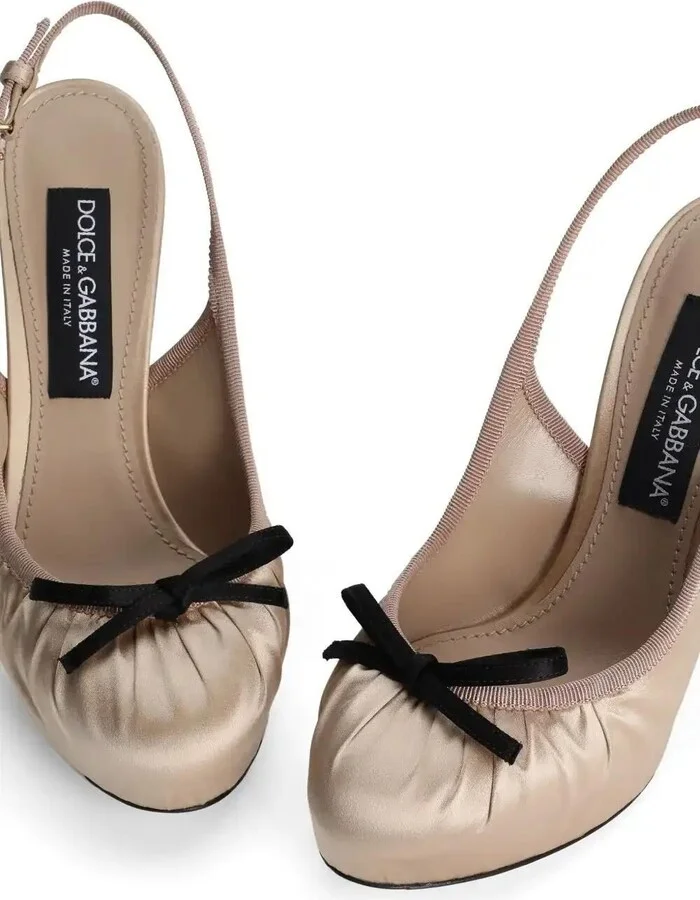 105mm Satin Slingback Pumps - Image 4