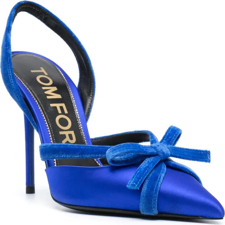 105mm Satin Slingback Pumps - Image 2