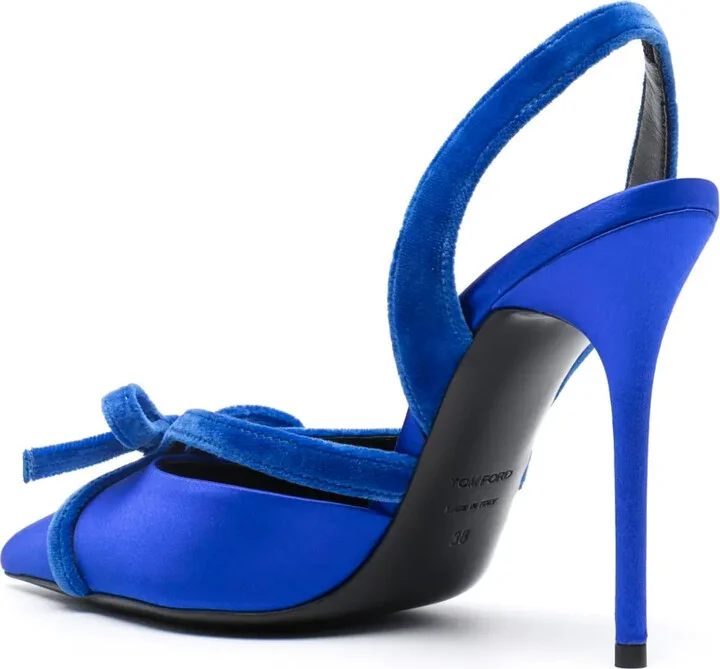 105mm Satin Slingback Pumps - Image 3
