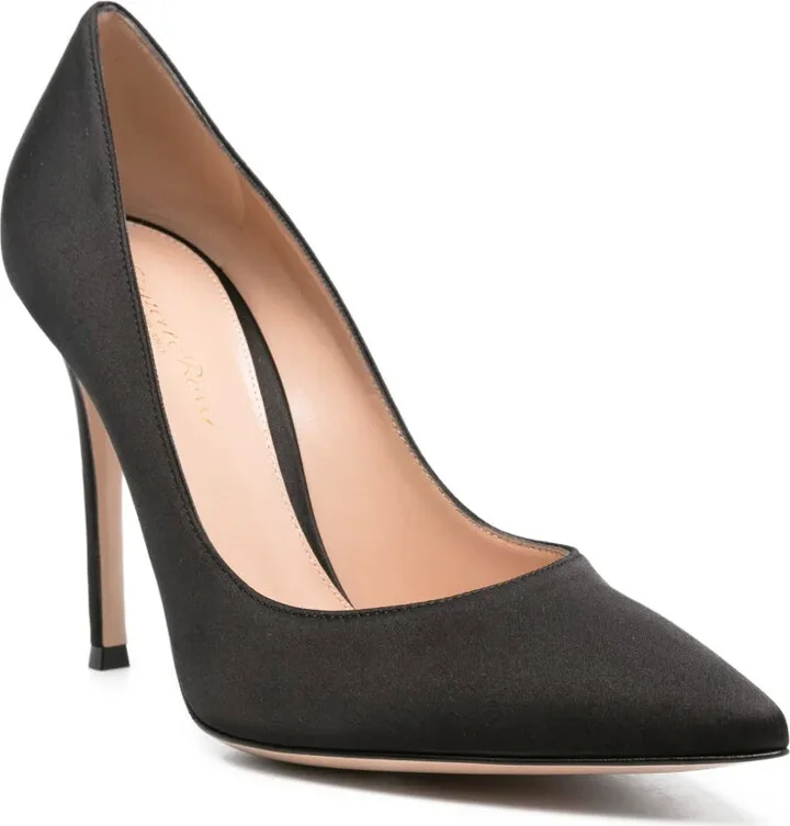 105mm Satin Stiletto Pumps - Image 2