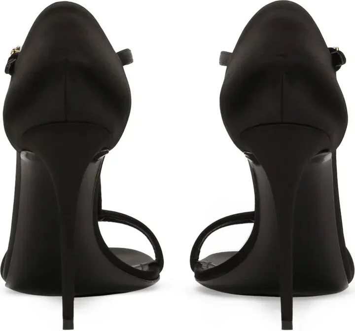 105mm satin T-bar sandals - Image 3