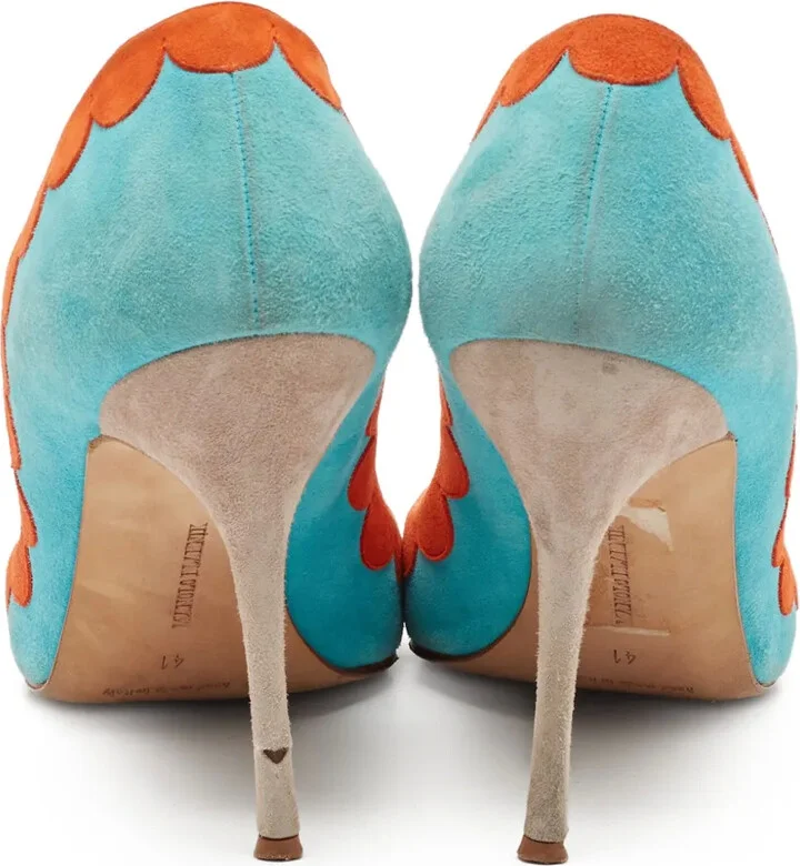 105mm Scalloped Peep-Toe Pumps - Image 4