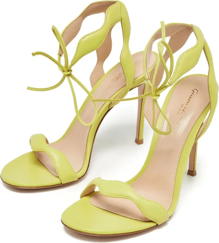 105mm Scalloped Strappy Sandals - Image 2