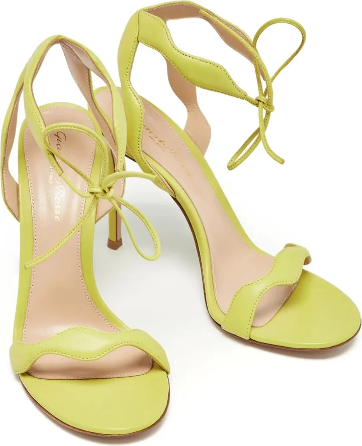 105mm Scalloped Strappy Sandals - Image 5