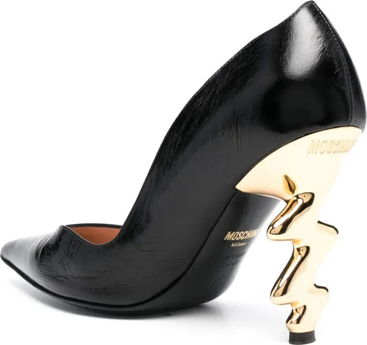 105mm Sculpted-Heel Leather Pumps - Image 3