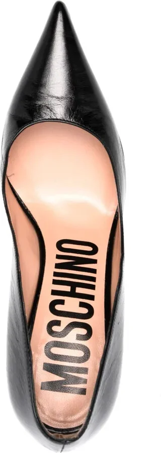 105mm Sculpted-Heel Leather Pumps - Image 4