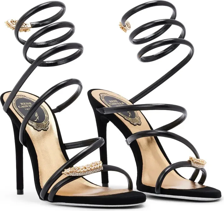 105mm Serpent leather sandals - Image 2