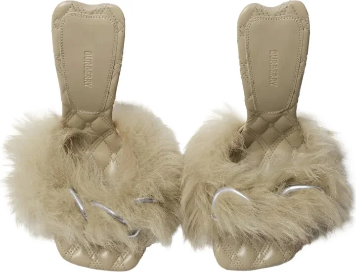 105mm shearling B Minnie sandals - Image 4