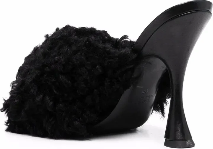 105mm Shearling Strap Sandals - Image 3