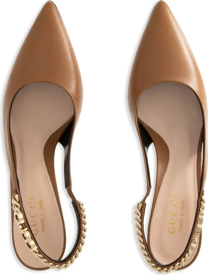 105mm Signoria slingback pumps - Image 3