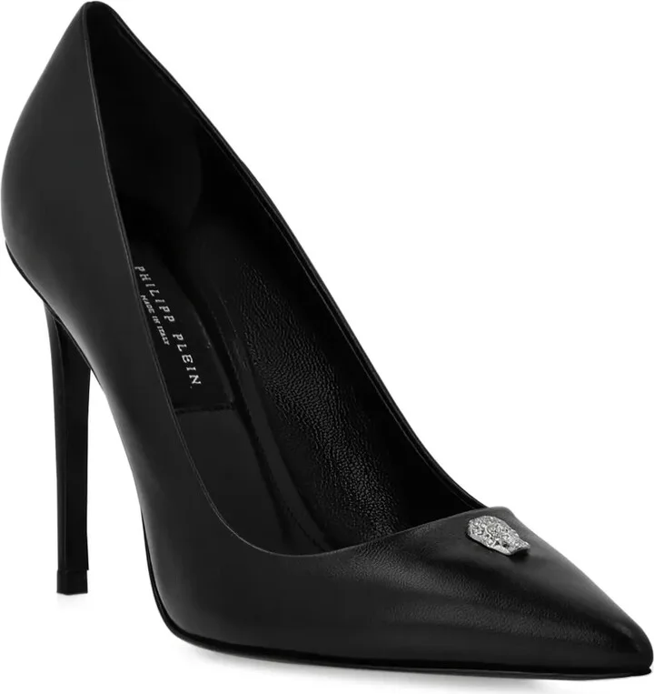 105mm Skull-Appliqué Pumps - Image 2