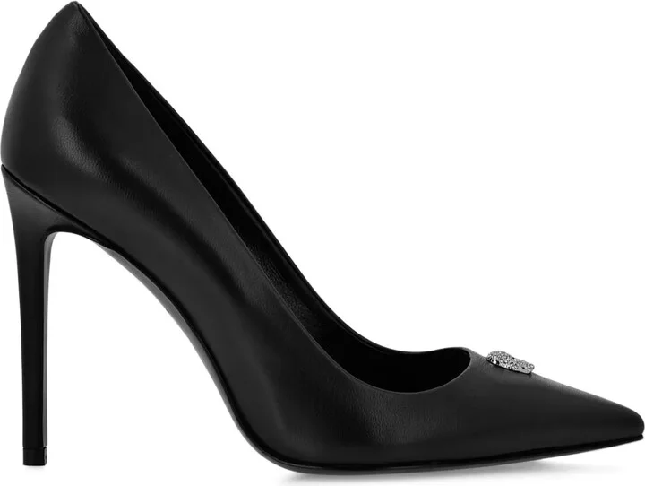 105mm Skull-Appliqué Pumps