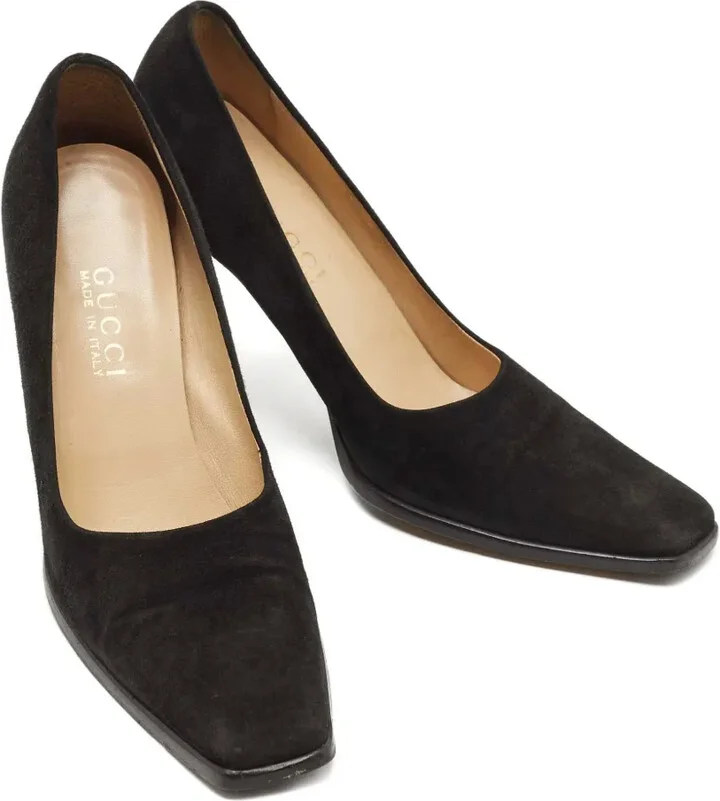 105mm Suede Heeled Pumps - Image 4