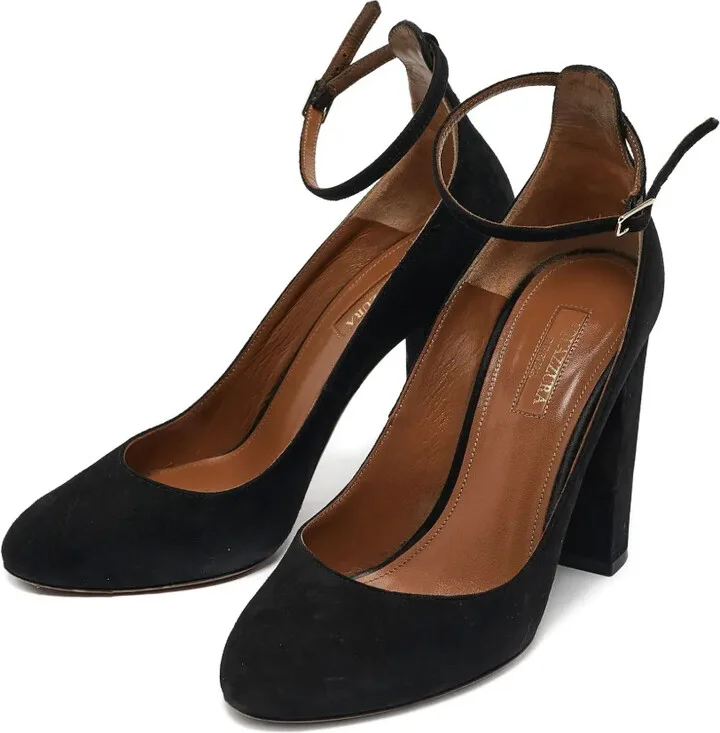 105mm Suede Heeled Pumps - Image 2