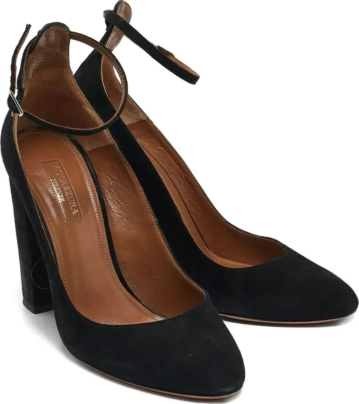 105mm Suede Heeled Pumps - Image 3