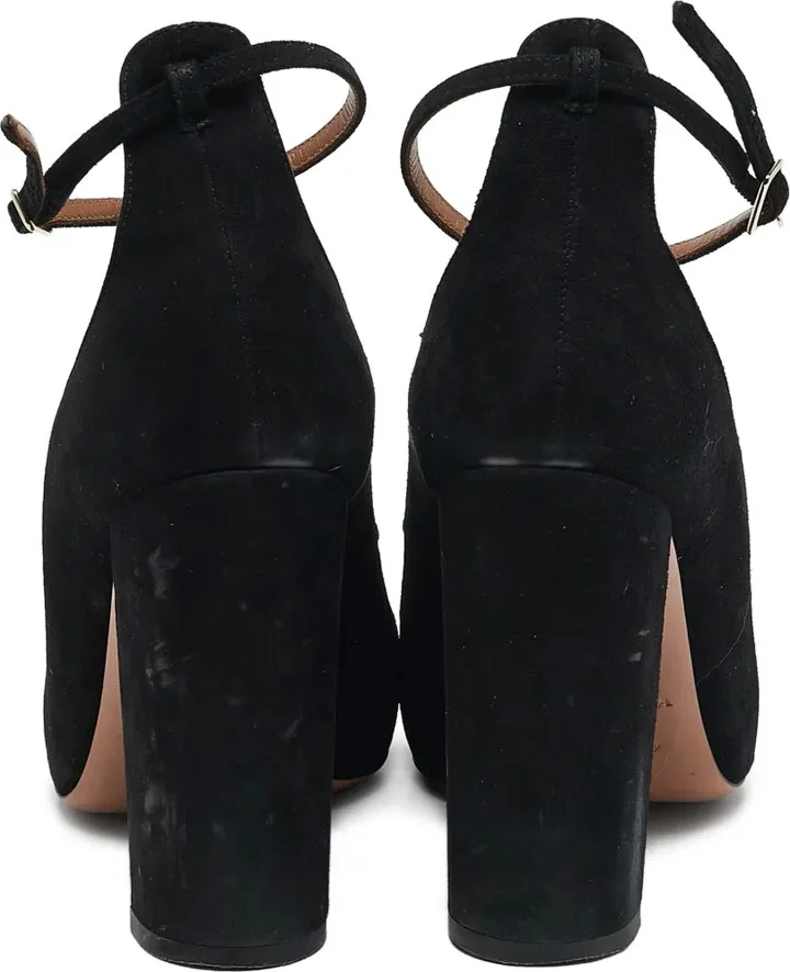 105mm Suede Heeled Pumps - Image 4