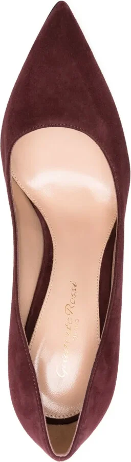 105mm Suede Pointed-Toe Heeled Pumps - Image 4