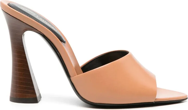 105mm Suite leather sandals