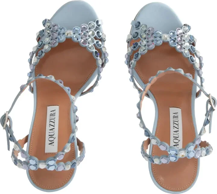105mm Tequila crystal-embellished sandals - Image 3