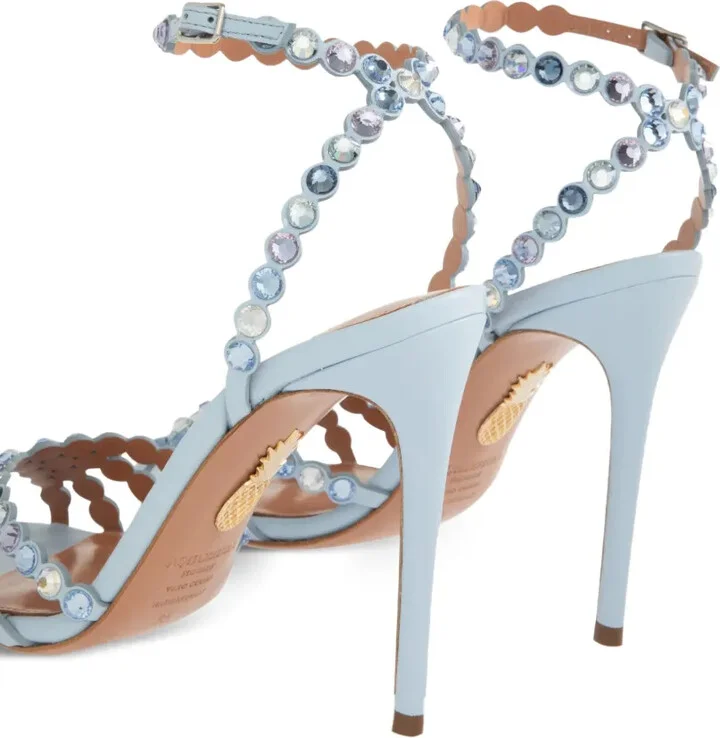 105mm Tequila crystal-embellished sandals - Image 4