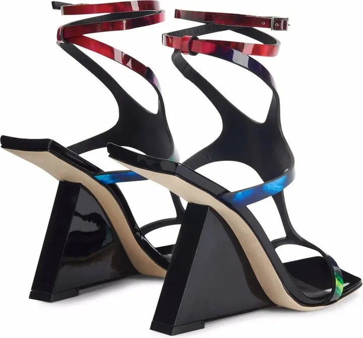 105mm Tutankamon angled-heel sandals - Image 3