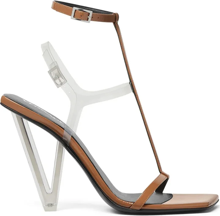 105mm V2025 patent-leather sandals
